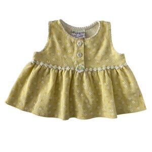Vintage yellow floral tunic